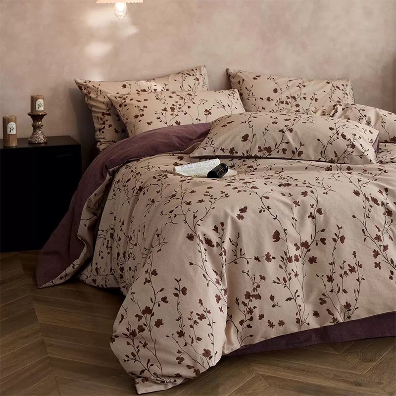 Ultraweiches, bedrucktes Bettwäscheset aus 100 % Polyester-Mikrofaser